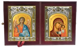 Складень Ангел Хранитель и Казанская икона Божией Матери