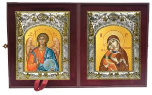 Складень Ангел Хранитель и Владимирская икона Божией Матери