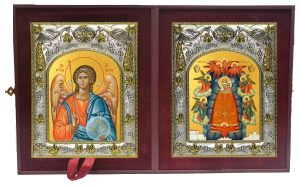 Складень Ангел Хранитель и Прибавление Ума, икона Божией Матери