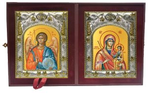 Складень Ангел Хранитель и Минская икона Божией Матери