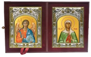 Складень Ангел Хранитель и Ариадна Промисская мученица