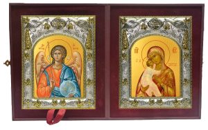 Складень Ангел Хранитель и Владимирская икона Божией Матери