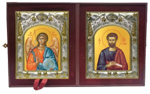 Складень Ангел Хранитель и Иаков (Яков) Алфеев апостол