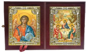 Складень Ангел Хранитель и Святая Троица