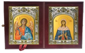 Складень Ангел Хранитель и Юлия (Иулия) Анкирская (Коринфская) мученица