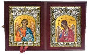 Складень Ангел Хранитель и Михаил архангел