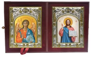 Складень Ангел Хранитель и Господь Вседержитель