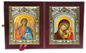 Складень Ангел Хранитель и Казанская икона Божией Матери
