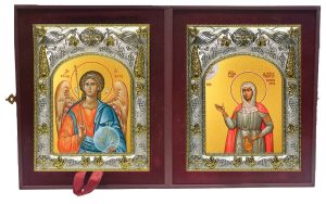 Складень Ангел Хранитель и Фотина (Светлана) Самаряныня Римская, мученица