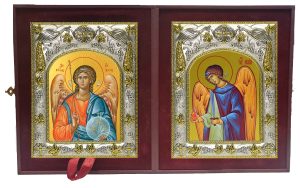 Складень Ангел Хранитель и Уриил Архангел