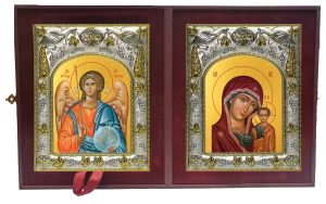 Складень Ангел Хранитель и Казанская икона Божией Матери