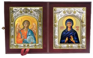 Складень Ангел Хранитель и Ангелина Сербская Блаженная