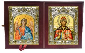 Складень Ангел Хранитель и Димитрий (Дмитрий) Донской благоверный князь