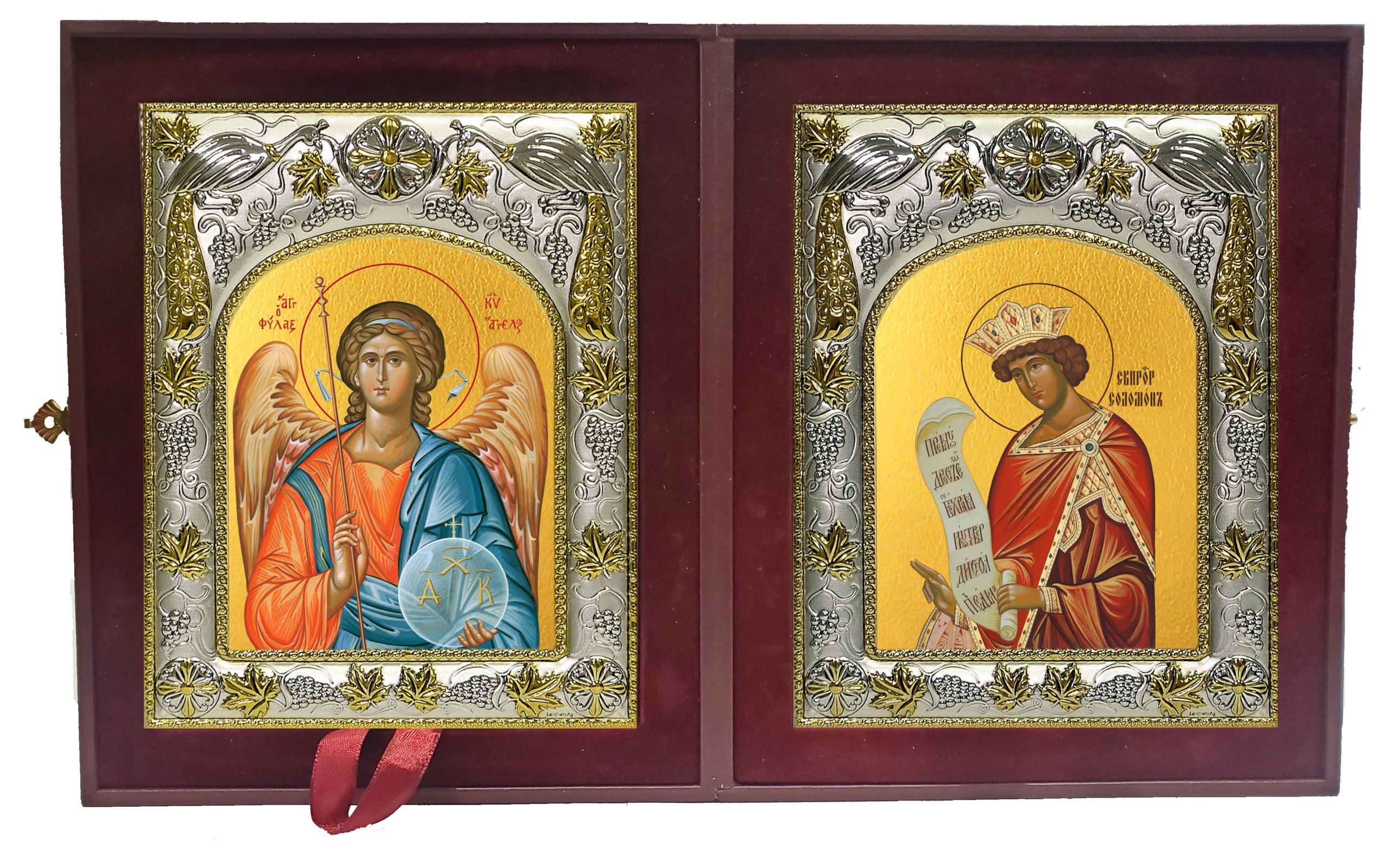 Складень Ангел Хранитель и Соломон праотец