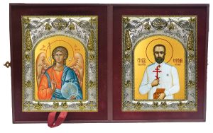 Складень Ангел Хранитель и Евгений (Боткин) врач, мученик