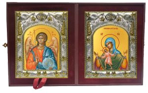 Складень Ангел Хранитель и Теребенская (Теребинская) икона Божией Матери
