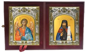 Складень Ангел Хранитель и Священномученик Платон (Кульбуш), Ревельский, епископ