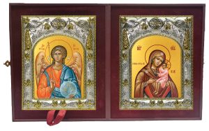 Складень Ангел Хранитель и Игрицкая икона Божией Матери