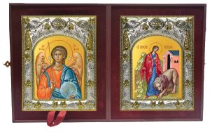 Складень Ангел Хранитель и Татиана (Татьяна) Римская мученица