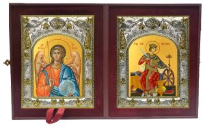 Складень Ангел Хранитель и Екатерина великомученица