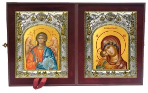 Складень Ангел Хранитель и Игоревская икона Божией Матери
