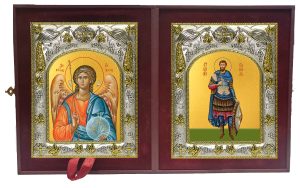 Складень Ангел Хранитель и Савелий Персидский