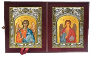 Складень Ангел Хранитель и Михаил архангел