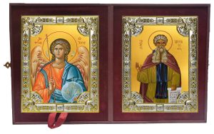 Складень Ангел Хранитель и Арсений Великий преподобный