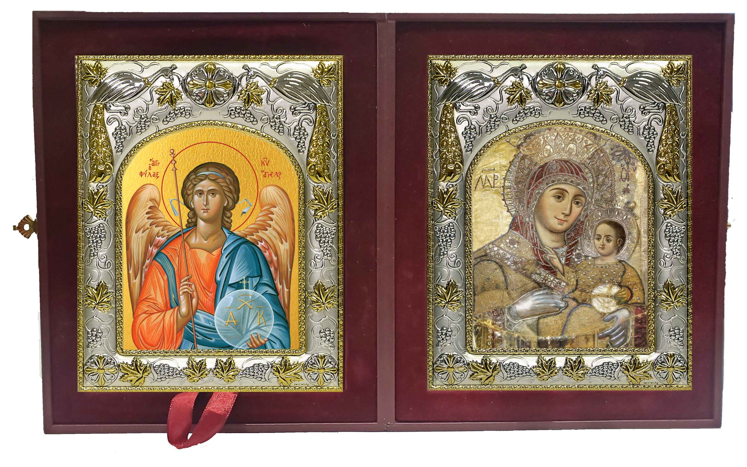 Складень Ангел Хранитель и Вифлеемская икона Божией Матери