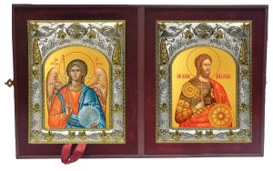 Складень Ангел Хранитель и Никита мученик