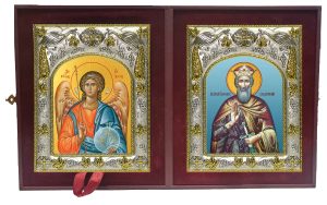 Складень Ангел Хранитель и Святослав Владимирский
