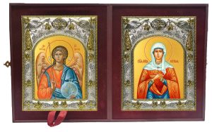 Складень Ангел Хранитель и Татьяна (Татиана) мученица