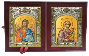 Складень Ангел Хранитель и Кипрская икона Божией Матери