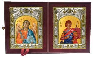 Складень Ангел Хранитель и Александр Египетский