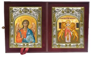 Складень Ангел Хранитель и Игнатий Богоносец Антиохийский, епископ