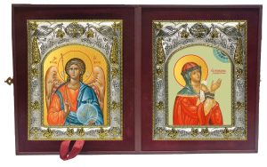 Складень Ангел Хранитель и Иулиания Лазаревская, Муромская