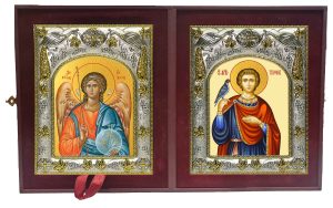 Складень Ангел Хранитель и Трифон мученик