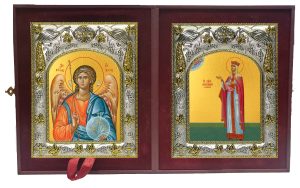 Складень Ангел Хранитель и Александра Романова