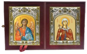 Складень Ангел Хранитель и Татиана,Татьяна мученица