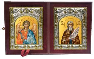 Складень Ангел Хранитель и Герман Аляскинский