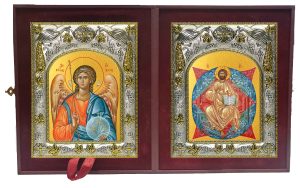 Складень Ангел Хранитель и Спас в Силах