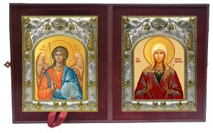 Складень Ангел Хранитель и Виктория Кордубская