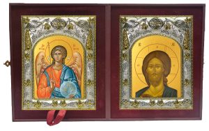 Складень Ангел Хранитель и Господь Вседержитель