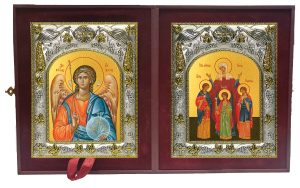 Складень Ангел Хранитель и Вера, Надежда, Любовь и их матерь София мученицы