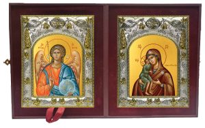 Складень Ангел Хранитель и Елецкая икона Божией Матери