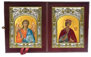 Складень Ангел Хранитель и Эдуард мученик, король Англии