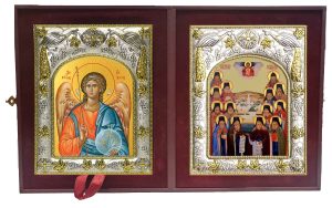 Складень Ангел Хранитель и Оптинские старцы