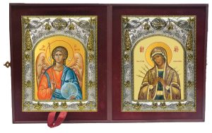 Складень Ангел Хранитель и Семистрельная икона Божией Матери