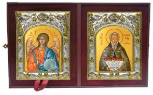 Складень Ангел Хранитель и Стилиан преподобный