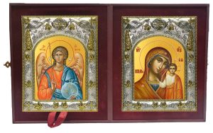 Складень Ангел Хранитель и Казанская икона Божией Матери
